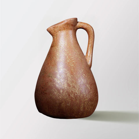 Terracota Vase - Gold Touch