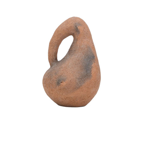 Hand-Sculpted Terracotta Torso Vase