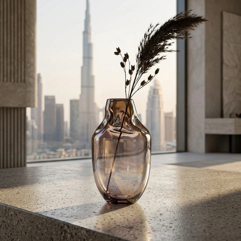 Multi-Color Hand-Made Glass Vase