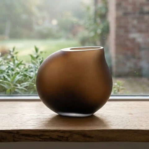 Modern Grey Bubble Glass Vase