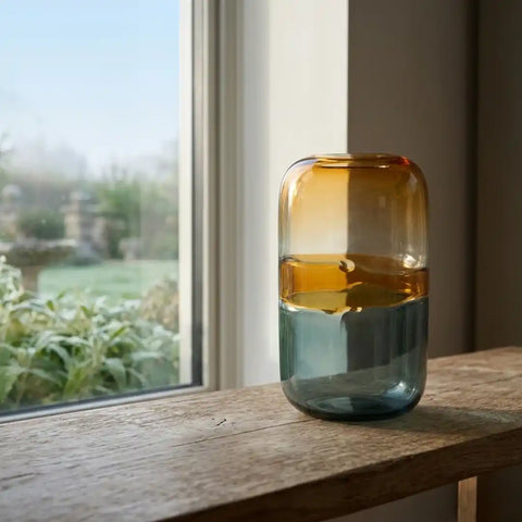 Glass Vase  | Champagne
