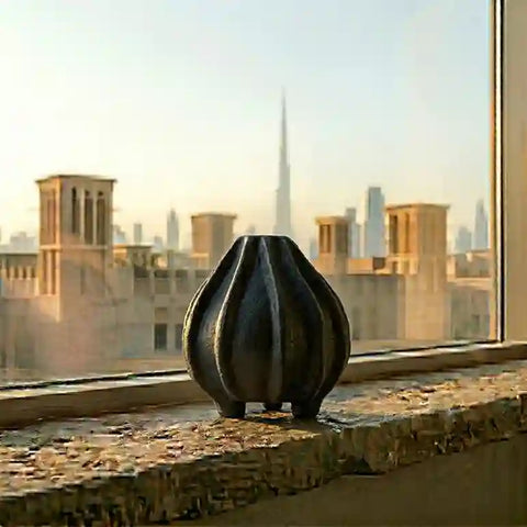 Decorative Black Ceramic Vase