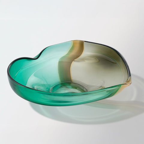 Ocean Current Art Glass Bowl