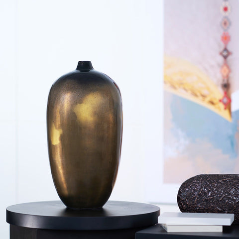 Luxury Metallic Ombre Ceramic Vase