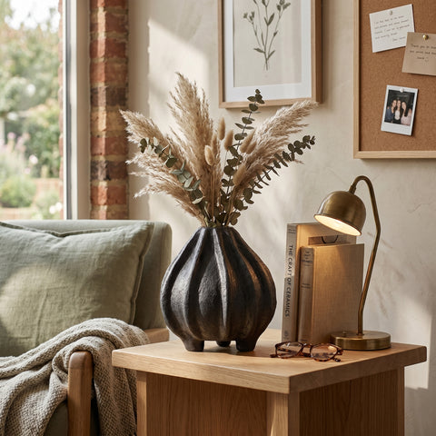 Decorative Black Ceramic Vase