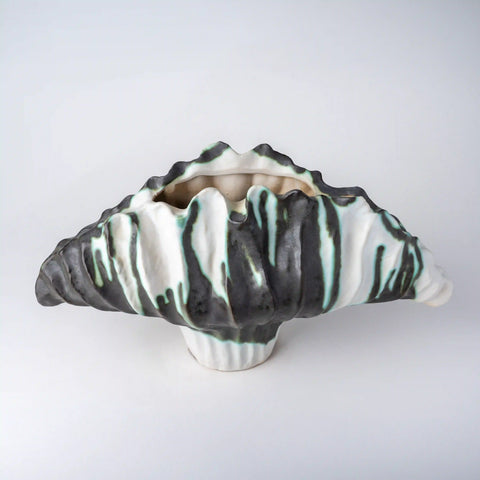 Izmal Black and White Ceramic Vase