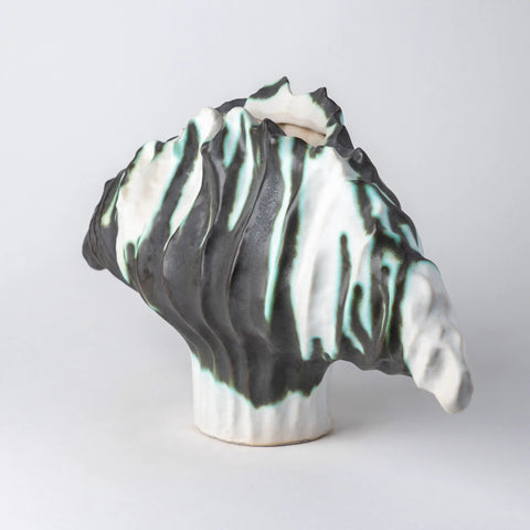 Izmal Black and White Ceramic Vase