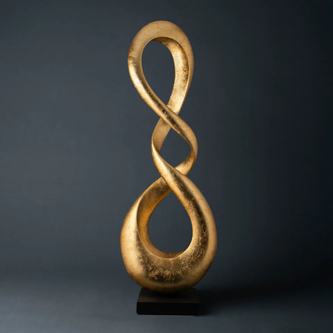 Orion Abstract Decorative Sculpture made from gold-toned resin