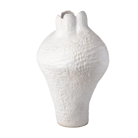 Scalloped Rim/Top Pomegranate Vase