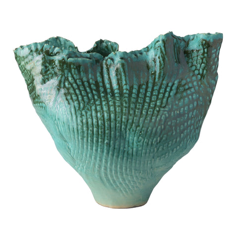 Peter Beard Corrugated Ceramic Vases