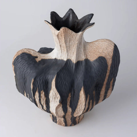 Black and White Ceramic Vase