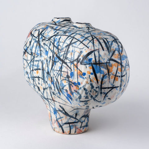 Peter Beard Twin Neck Ceramic Veses