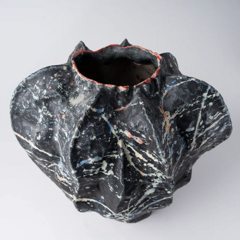 Moe Black and White Ceramic Vase