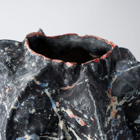 Moe Black and White Ceramic Vase