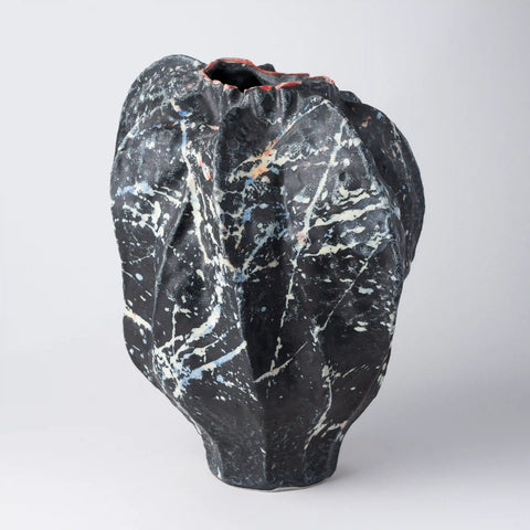 Moe Black and White Ceramic Vase