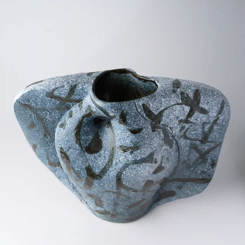 Remanence Dark Green Ceramic Vase by Athena Calderone