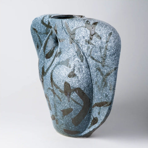 Remanence Dark Green Ceramic Vase by Athena Calderone