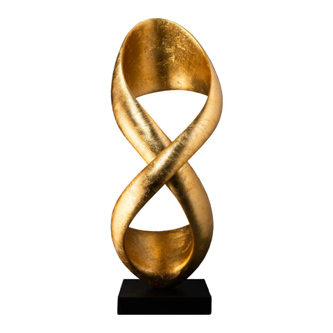 Gold-leafed polyresin sculpture