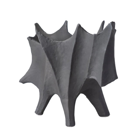 Obsidian Star Ceramic Vases