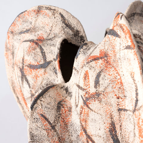 Cinnabar Crest Ceramic Vases