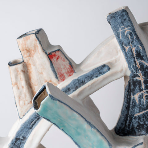 Graffiti Pillar Ceramic Vases